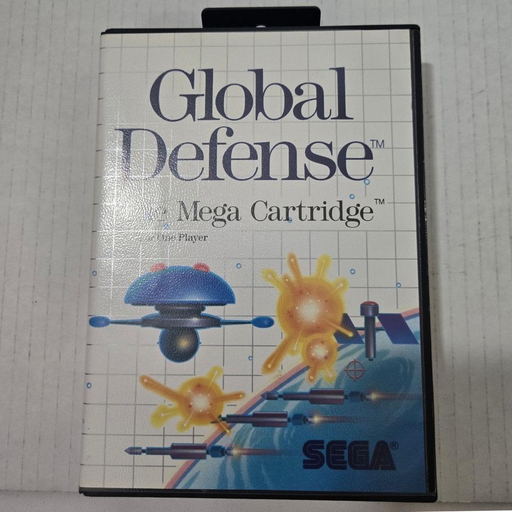 1988 Global Defense Sega Master System CIB Complete Game Tonka 80s 8 Bit